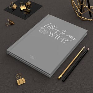Cartas personalizadas para mi esposa, regalo del novio para el día de la boda, regalo de novia sincero para el prometido, diario romántico de tapa dura mate