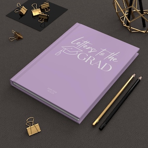 Lettres au diplômé cadeau pour les étudiants diplômé universitaire cadeau livre de souvenirs de remise des diplômes du secondaire et de l'université Carnet cartonné personnalisé