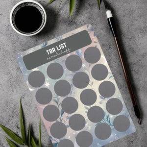 Carte à gratter TBR personnalisée Liste de lecture personnalisée de 20 livres Cadeau pour les amateurs de lecture Blind Date with a Book Cadeau pour ami obsédé par les livres