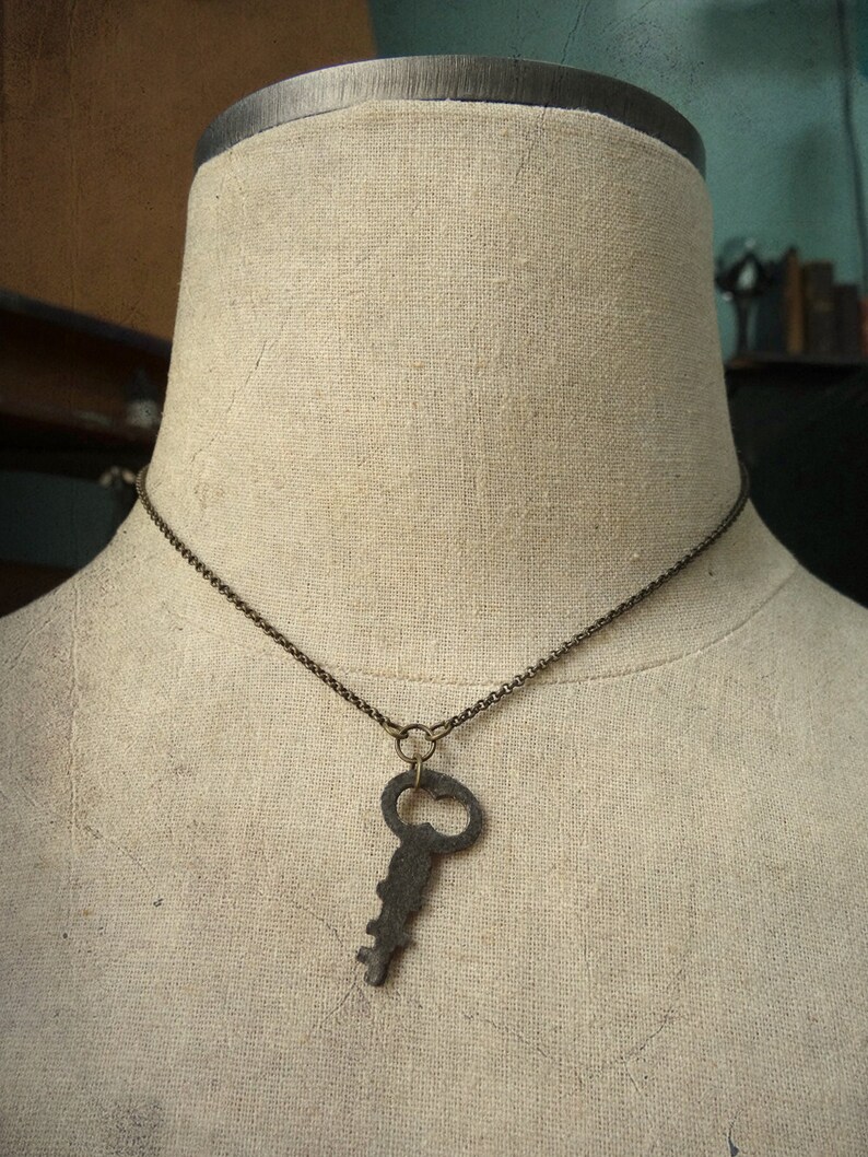 Antique Skeleton Key Necklace Significance No. 030 Etsy