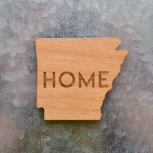 Arkansas State Wood Magnet | Great Gift Idea | Bulk / Wholesale Options Available
