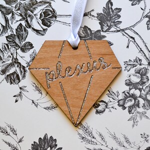 Sparkly Plexus Diamond Engraved Ornament | Great Gift Idea | Bulk / Wholesale Options Available