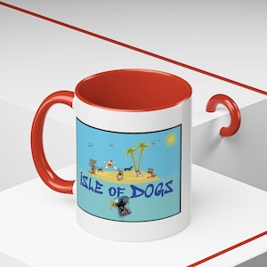 Koffiemok (11, 15oz) "Isle of Dogs"