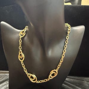 Vintage Napier Gold Tone Choker Necklace