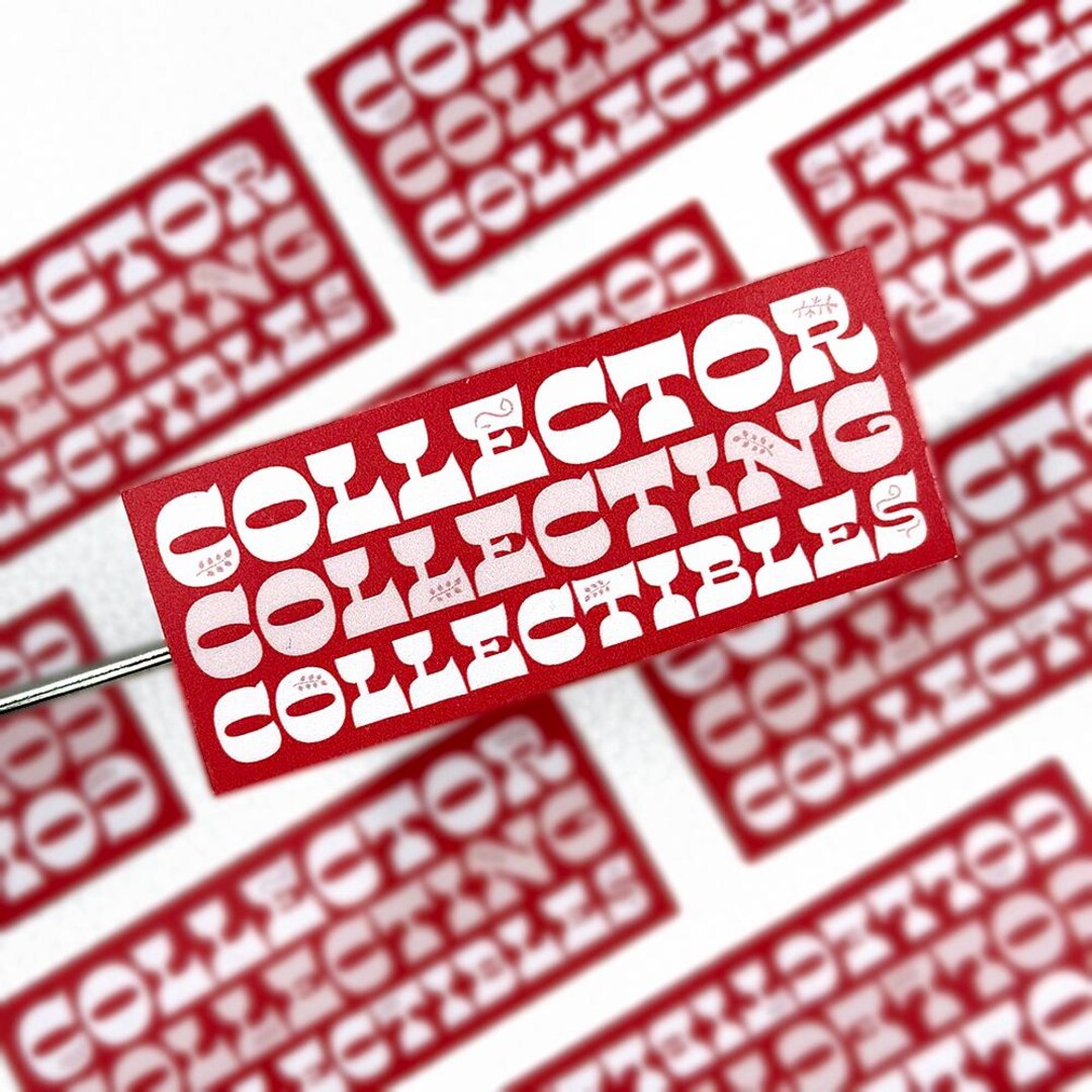 Collector Collecting Collectibles Vinyl Sticker - Retro - Etsy