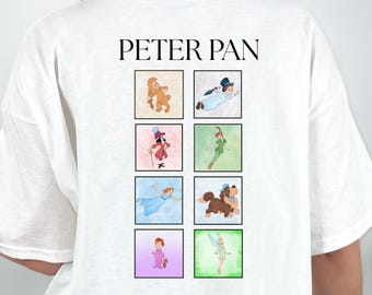 Adult Peter Pan Shirt, Plus Size Peter Pan Shirt, Adult Disney Shirt, Plus Size Disney Shirt, Adult Peter Pan Movie Shirt