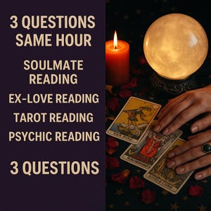 3 Domande sull'Amore Allo Stesso Tempo / Lettura dell'Anima Gemella / Lettura dell'Ex-Partner / Lettura dei Tarocchi / Lettura Psichica / 3 Domande