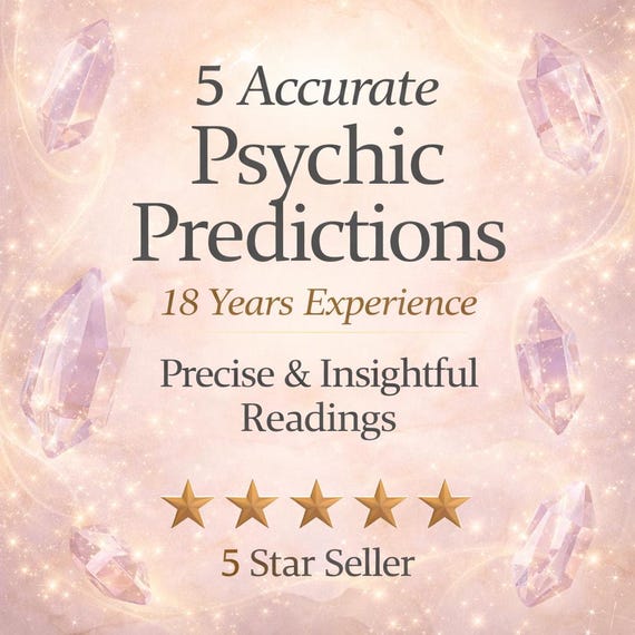 5 Psychic Tarot Predictions | Love, Career & Future (PDF) | 12 months forecast