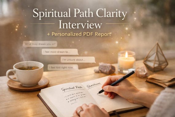Spiritual Path Clarity Interview + Personalized PDF Report
