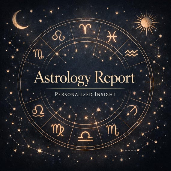 Astrology Report – Personalized Birth Energy Reading, Personality & Life Themes Insight