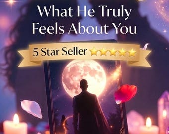 His Exact Thoughts Tarot Reading, Love Insight, Three Card Pull, Same Day Delivery