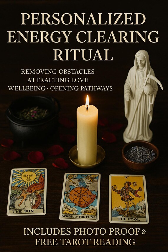 Personalized Energy Cleansing Ritual with Free Tarot Reading & Photographic Proof — By Appointment Only