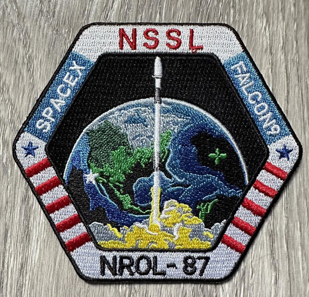 Original Spacex Nrol 87 Nssl Usaf- Falcon 9 Mission Patch Nasa 3.5” - Etsy