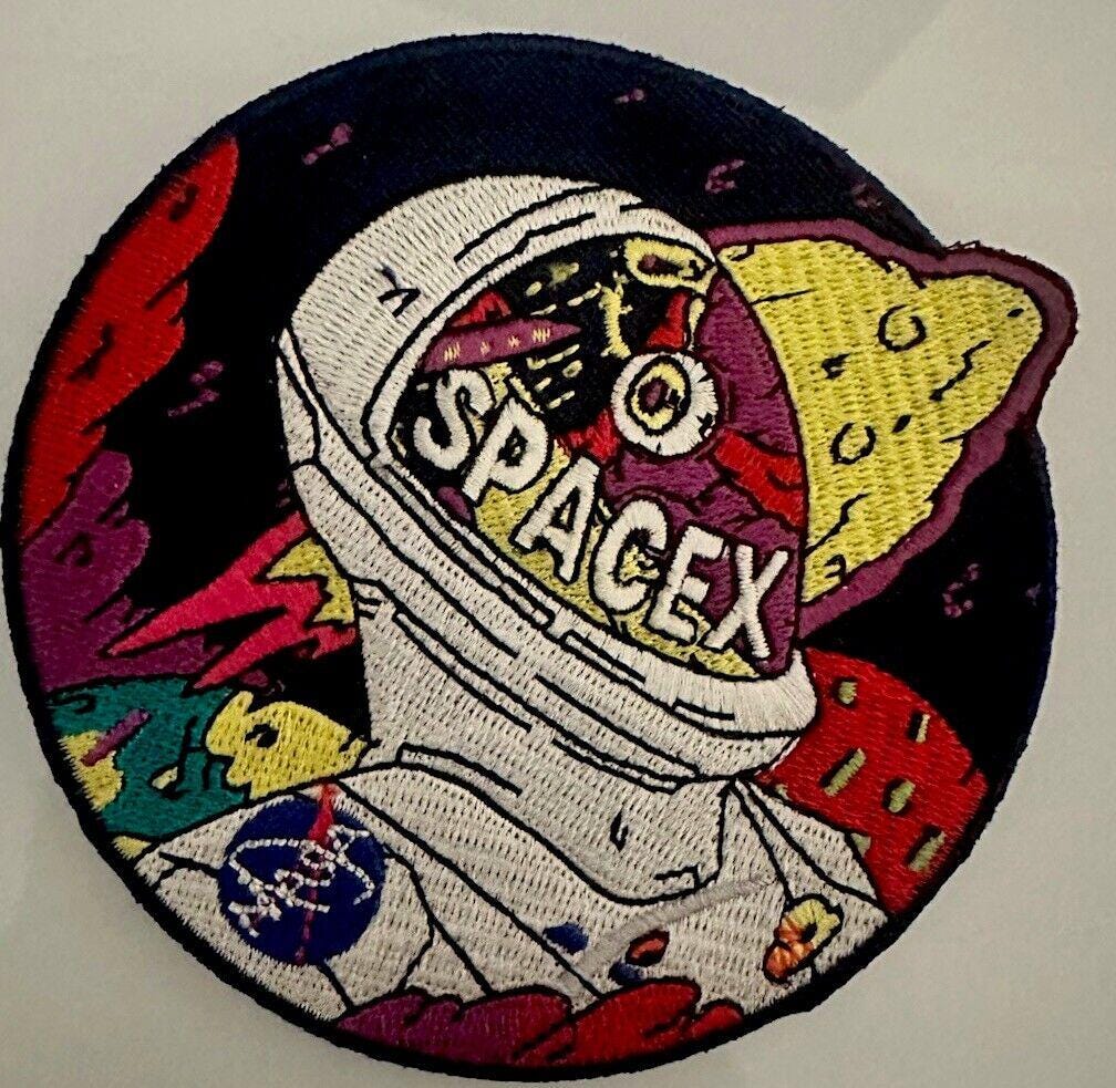Original Spacex Astronaut Patch nasa f9 iss Raumschiff