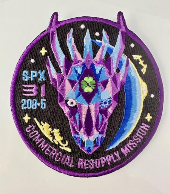 Spacex Dragon SPX-31 Resupply Mission Patch 3.5 Inch | Embroidered
