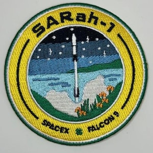 Original SpaceX SaRah 1 Mission Patch 3.5&quot;