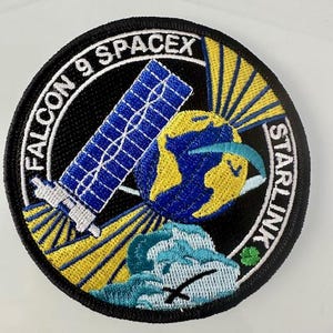 Original SpaceX Starlink Mission Patch 3.5&quot;