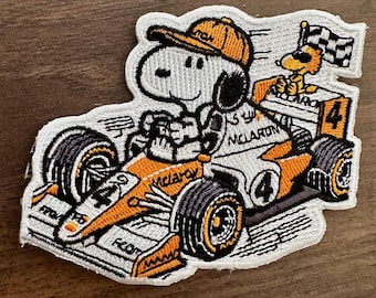 Broderad stryklapp för racerbilar och motorsport 8,5 cm | Racerbils Grand Prix-märke för jackor, mössor och väskor | Påsydd gåva för bilsportfans