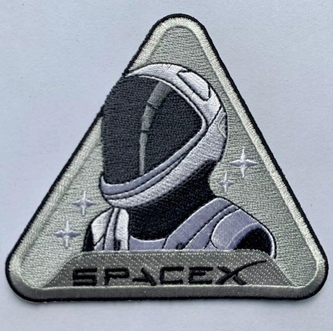 Spacex Astronaut Logo Embroidered Iron-on Patch 3