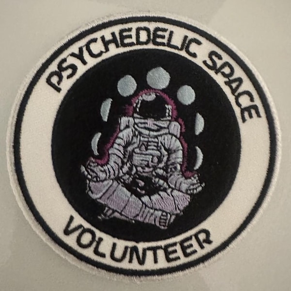 ORIGINELE astronaut psychedelische ruimte vrijwilligerspatch 3,5-inch NASA