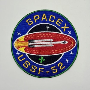 オリジナル SpaceX USSF 52 ファルコン ヘビー ミッション パッチ 3.5 インチ