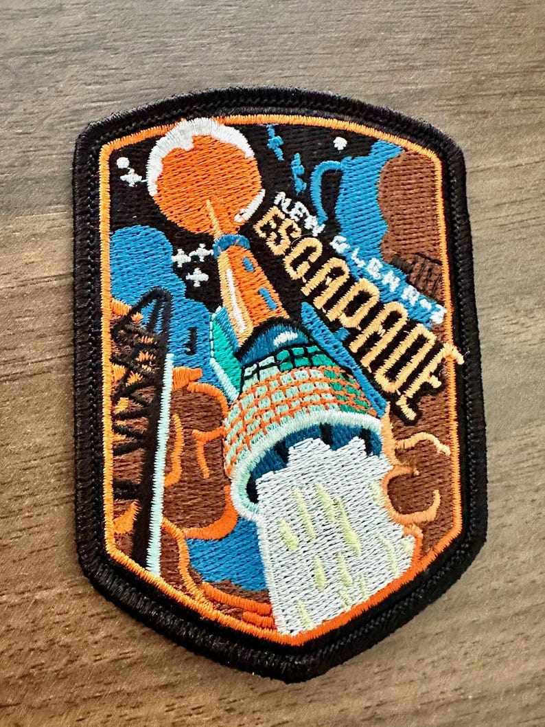 Original Blue Origin New Glenn 2 Escapade Launch Mission Patch 3.5