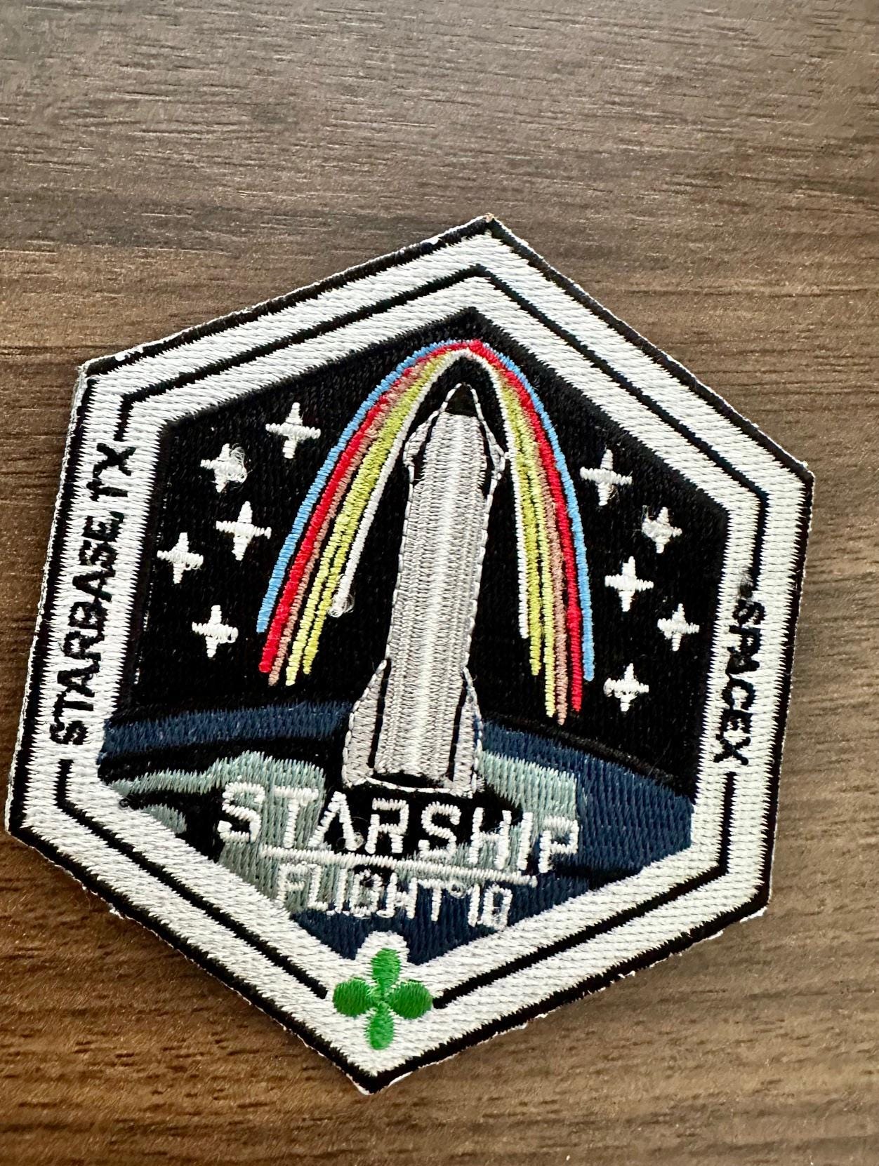 RL-10 ロケットエンジン パッチ ワッペン NASA 米空軍 Spacex Starship Flight 10 Launch Mission Patch 3.5 Inch Iron on