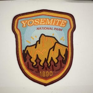 Yosemite National Park Patch National Park Travel Embroidered Iron On 3”