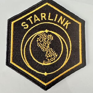 Original SpaceX Deep Space Dark Starlink Mission Patch 3.5&quot;