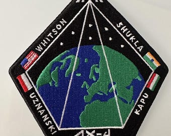 Space ax 4 dragon iss program mission patch 3.5”