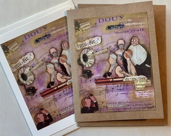 A night at the Opera    Blank Art card