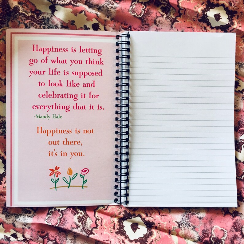 Spread a Little Happiness Notebook Unique Lined Journal for Women and ...