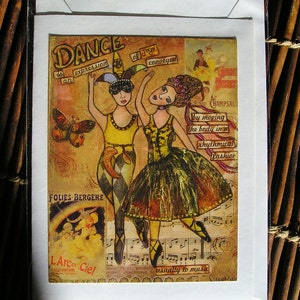 La danse est une expression de joie !    Carte vierge