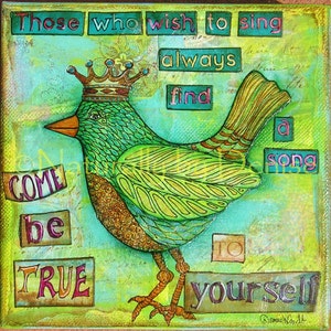 Aquellos que deseen cantar 8 X 8 Matted Art Print