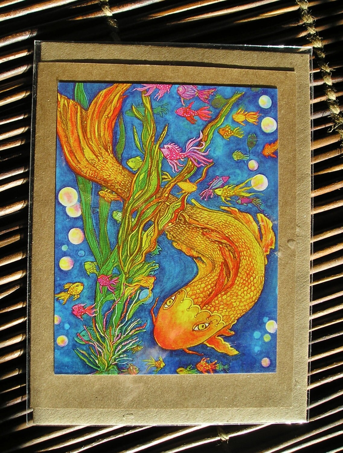 Golden Koi        Art Card