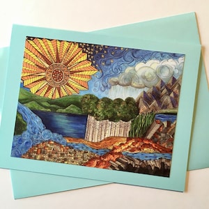 Carte d'art Mon beau monde