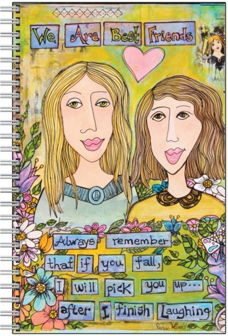 We're Best Friends Notebook Unique Lined Journal for | Etsy