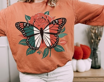 Meksykańska bluza z nadrukiem kwiatowym