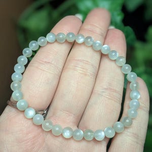 Natural Moonstone Beaded Bracelet