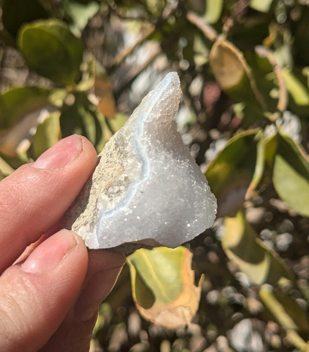 ドゥルージー入りブルーレースアゲート原石 - Etsy 日本