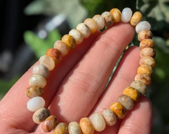 Natural Agate Beaded Bracelet