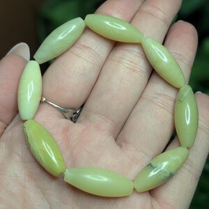 Natural Yellow Jade Beaded Bracelet