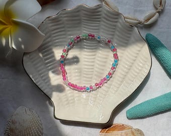 Pink Beaded Sherbet Bracelet
