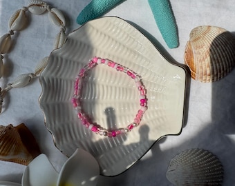 Pink Beaded Bracelet