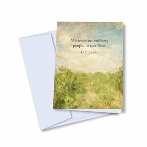 C.S. Lewis-wenskaarten set van 10 – We ontmoeten No Ordinary People In Our Lives Inspirerend en uniek literair cadeau voor vrienden en familie