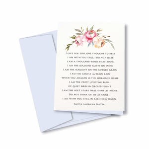 Native American Gebetskarten 10er Set - Sympathie & Beileid Grußkarten mit künstlerischer Notecards für den Verlust eines geliebten Menschen