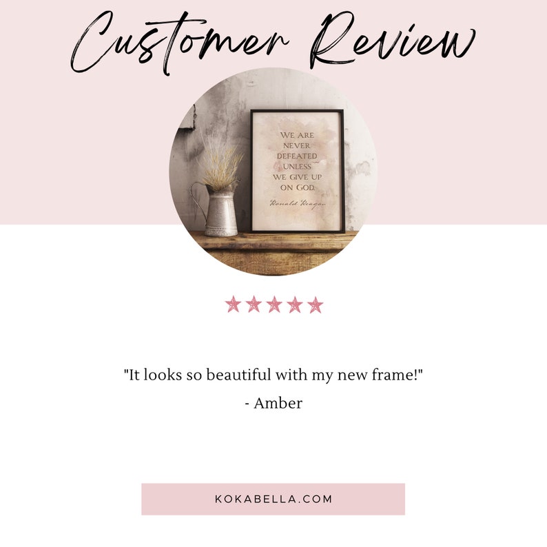 Ronald Reagan Quote Print: Christian Inspirational Wall Art image 3