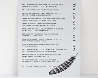 Instructions For Living Art Print: Spiritual Quotable Art | Black Feather Design