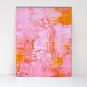 Pink Crush Modern Wall Art Print - Colorful Abstract Pink Room Decor - Calming and Exciting - Make Your Wall Pop - Vibrant Art Print