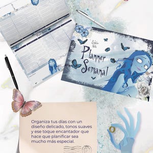 Emily Digital Planner | Corpse Bride Inspired | Gothic Aesthetic Planner | Dark Romance Spanish PDF